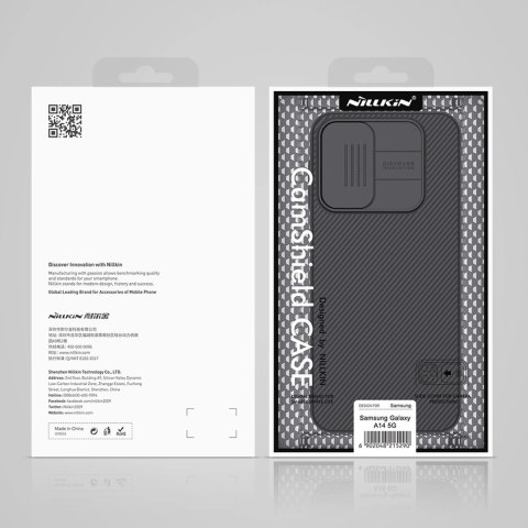 Nillkin CamShield Case etui do Samsung Galaxy A14 5G / Galaxy A14 pokrowiec z osłoną na aparat niebieskie Nillkin CamShield Case etui do Samsung Galaxy A14 5G / Galaxy A14 pokrowiec z osłoną na aparat niebieskie