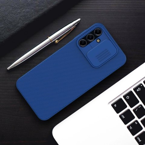 Nillkin CamShield Case etui do Samsung Galaxy A14 5G / Galaxy A14 pokrowiec z osłoną na aparat niebieskie Nillkin CamShield Case etui do Samsung Galaxy A14 5G / Galaxy A14 pokrowiec z osłoną na aparat niebieskie