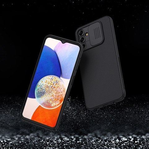 Nillkin CamShield Case etui do Samsung Galaxy A14 5G / Galaxy A14 pokrowiec z osłoną na aparat niebieskie Nillkin CamShield Case etui do Samsung Galaxy A14 5G / Galaxy A14 pokrowiec z osłoną na aparat niebieskie