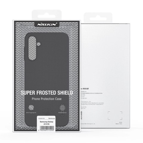 Nillkin Super Frosted Shield etui do Samsung Galaxy A14 5G / Galaxy A14 pokrowiec na telefon czarne Nillkin Super Frosted Shield etui do Samsung Galaxy A14 5G / Galaxy A14 pokrowiec na telefon czarne