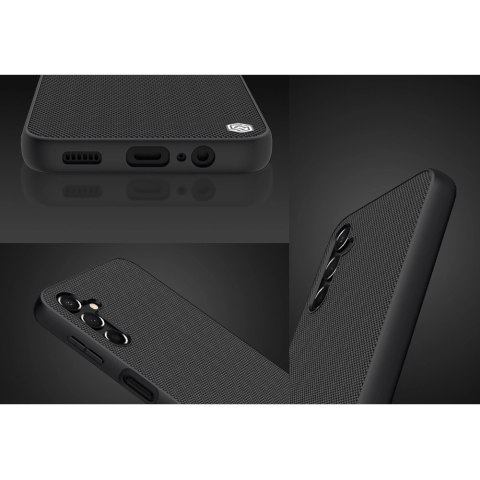 Nillkin Textured Case etui do Samsung Galaxy A14 5G / Galaxy A14 wzmocniony nylonowy pokrowiec czarne
