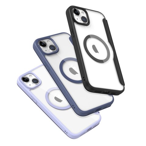 Etui Dux Ducis Skin X Pro na iPhone 15 z MagSafe i klapką - czarne Etui Dux Ducis Skin X Pro na iPhone 15 z MagSafe i klapką - czarne