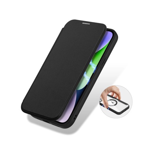 Etui Dux Ducis Skin X Pro na iPhone 15 z MagSafe i klapką - czarne Etui Dux Ducis Skin X Pro na iPhone 15 z MagSafe i klapką - czarne