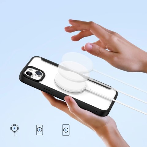 Etui Dux Ducis Skin X Pro na iPhone 15 z MagSafe i klapką - czarne Etui Dux Ducis Skin X Pro na iPhone 15 z MagSafe i klapką - czarne