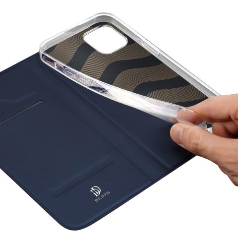 Etui do iPhone 15 Plus pokrowiec z klapką i portfelem Dux Ducis Skin Pro - niebieskie Etui do iPhone 15 Plus pokrowiec z klapką i portfelem Dux Ducis Skin Pro - niebieskie