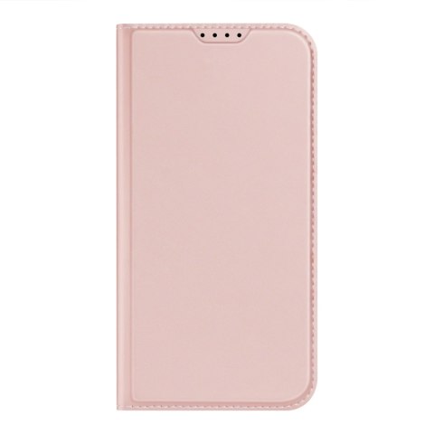 Etui do iPhone 15 Plus pokrowiec z klapką i portfelem Dux Ducis Skin Pro - różowe