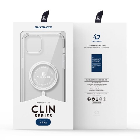 Etui do iPhone 15 Plus z MagSafe Dux Ducis Clin - przezroczyste Etui do iPhone 15 Plus z MagSafe Dux Ducis Clin - przezroczyste