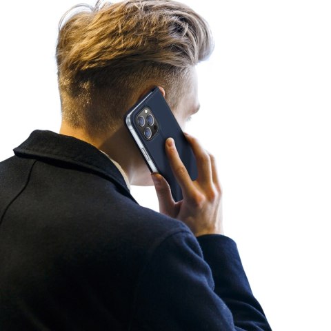 Etui do iPhone 15 Pro pokrowiec z klapką i portfelem Dux Ducis Skin Pro - niebieski Etui do iPhone 15 Pro pokrowiec z klapką i portfelem Dux Ducis Skin Pro - niebieski