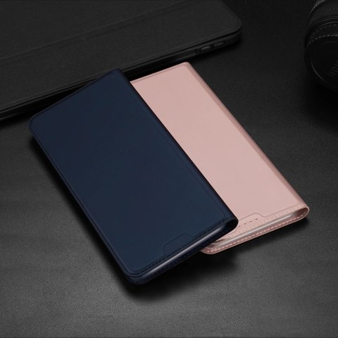 Etui do iPhone 15 Pro pokrowiec z klapką i portfelem Dux Ducis Skin Pro - niebieski Etui do iPhone 15 Pro pokrowiec z klapką i portfelem Dux Ducis Skin Pro - niebieski
