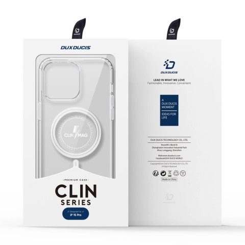 Etui do iPhone 15 Pro z MagSafe Dux Ducis Clin - przezroczyste Etui do iPhone 15 Pro z MagSafe Dux Ducis Clin - przezroczyste