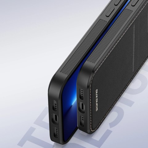 Etui portfel Dux Ducis Rafi Mag z podstawką 3w1 do iPhone 13 Pro z MagSafe i blokadą RFID - czarne Etui portfel Dux Ducis Rafi Mag z podstawką 3w1 do iPhone 13 Pro z MagSafe i blokadą RFID - czarne