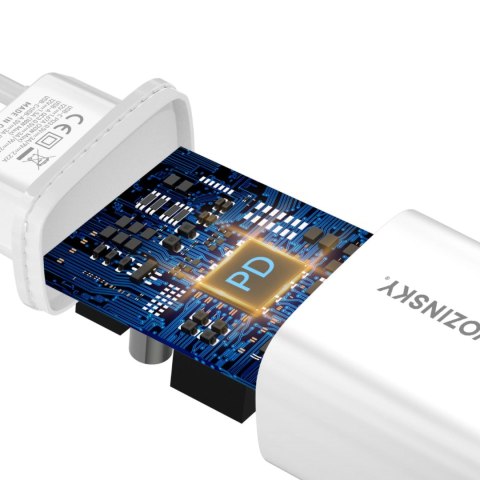 Ładowarka sieciowa Wozinsky WGWCW USB-A USB-C 20W - biała Ładowarka sieciowa Wozinsky WGWCW USB-A USB-C 20W - biała