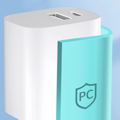 Ładowarka sieciowa Wozinsky WGWCW USB-A USB-C 20W - biała Ładowarka sieciowa Wozinsky WGWCW USB-A USB-C 20W - biała