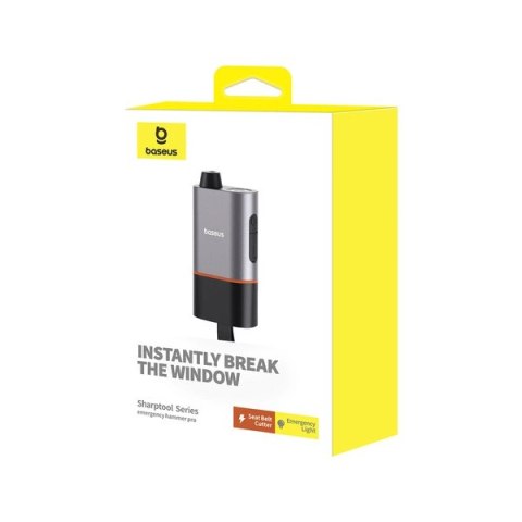Młotek bezpieczeństwa Baseus SharpTool - czarny Młotek bezpieczeństwa Baseus SharpTool - czarny