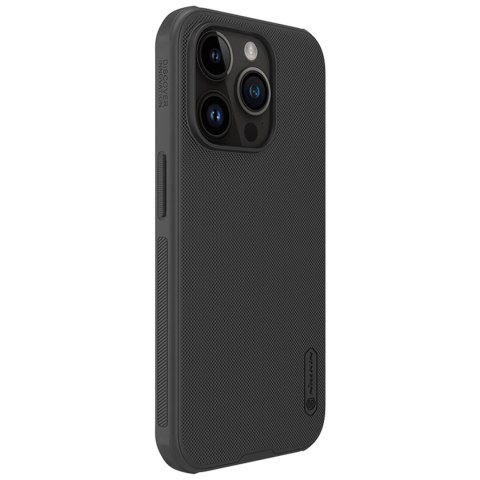 Wzmocnione etui do iPhone 15 Pro Nillkin Super Frosted Shield Pro - czarne Wzmocnione etui do iPhone 15 Pro Nillkin Super Frosted Shield Pro - czarne