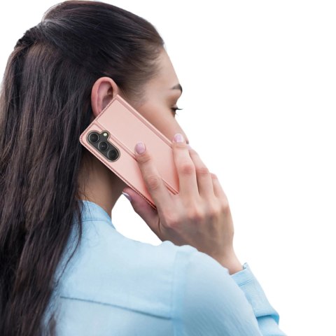 Etui portfel z podstawką do Samsung Galaxy S23 FE Dux Ducis Skin Pro - różowe Etui portfel z podstawką do Samsung Galaxy S23 FE Dux Ducis Skin Pro - różowe