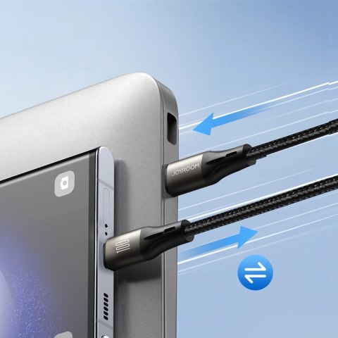Kabel Joyroom Light-Speed Series S-A25 USB-C / USB-C 100W 1.2m - czarny Kabel Joyroom Light-Speed Series S-A25 USB-C / USB-C 100W 1.2m - czarny