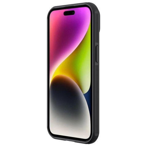 Pancerne etui Nillkin CamShield Pro Magnetic Case do iPhone 15 Plus z osłoną na aparat - czarne Pancerne etui Nillkin CamShield Pro Magnetic Case do iPhone 15 Plus z osłoną na aparat - czarne