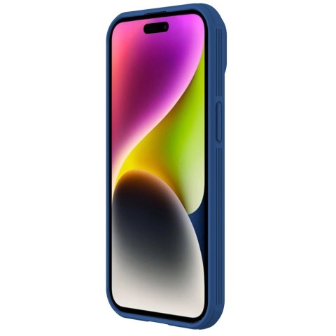 Pancerne etui Nillkin CamShield Pro Magnetic Case do iPhone 15 Plus z osłoną na aparat - niebieskie Pancerne etui Nillkin CamShield Pro Magnetic Case do iPhone 15 Plus z osłoną na aparat - niebieskie