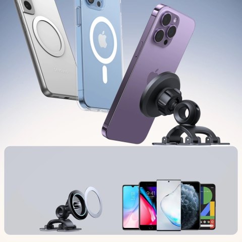 Uchwyt do telefonu Joyroom JR-ZS366 magnetyczny na kokpit - czarny Uchwyt do telefonu Joyroom JR-ZS366 magnetyczny na kokpit - czarny
