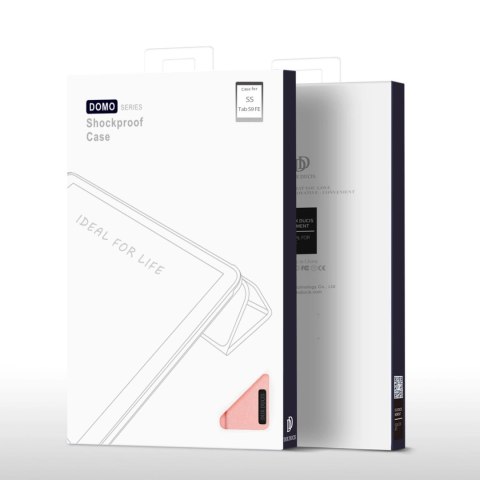 Etui z ekoskóry Dux Ducis Domo z podstawką do Samsung Tab S9 FE+ - różowe Etui z ekoskóry Dux Ducis Domo z podstawką do Samsung Tab S9 FE+ - różowe