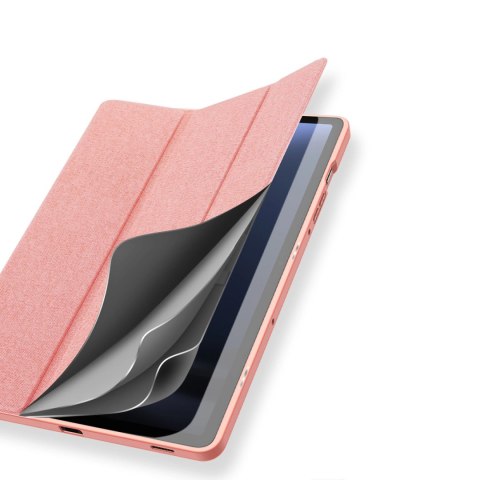 Etui z ekoskóry Dux Ducis Domo z podstawką do Samsung Tab S9 FE+ - różowe Etui z ekoskóry Dux Ducis Domo z podstawką do Samsung Tab S9 FE+ - różowe