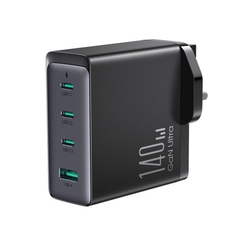 Ładowarka GaN UK Joyroom JR-TCG05UK 140W 3x USB-C USB-A + kabel USB-C / USB-C 240W 1.2m Ładowarka GaN UK Joyroom JR-TCG05UK 140W 3x USB-C USB-A + kabel USB-C / USB-C 240W 1.2m
