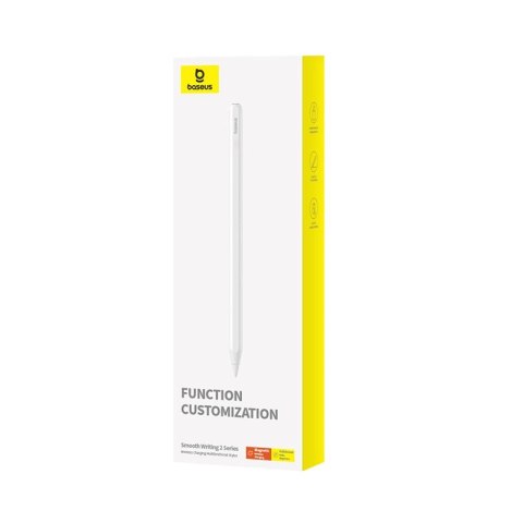 Rysik z aktywną końcówką Baseus Smooth Writing 2 do iPad z wymienną końcówką - biały Rysik z aktywną końcówką Baseus Smooth Writing 2 do iPad z wymienną końcówką - biały