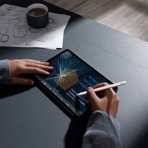 Rysik z aktywną końcówką Baseus Smooth Writing 2 do iPad z wymienną końcówką - biały Rysik z aktywną końcówką Baseus Smooth Writing 2 do iPad z wymienną końcówką - biały