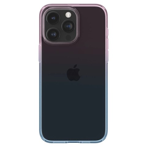 Etui Spigen Liquid Crystal na iPhone 15 Pro - różowo-niebieskie