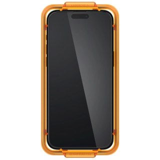 Szkło hartowane Spigen ALM Glass FC na iPhone 15 Plus - czarne 2 szt.