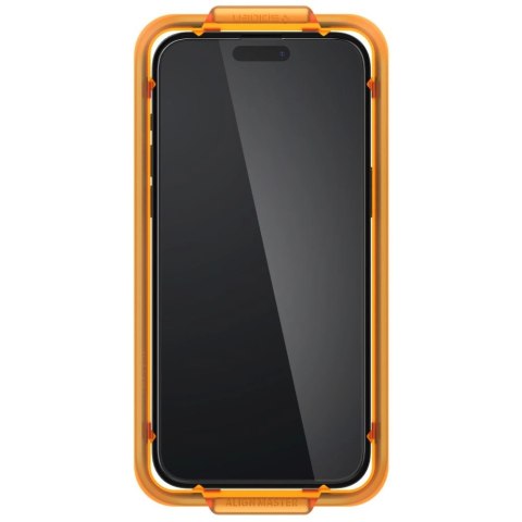 Szkło hartowane Spigen ALM Glass FC na iPhone 15 Plus - czarne 2 szt. Szkło hartowane Spigen ALM Glass FC na iPhone 15 Plus - czarne 2 szt.
