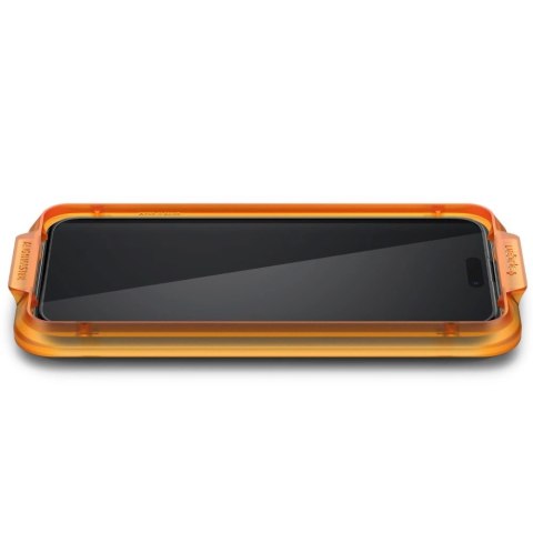 Szkło hartowane Spigen ALM Glass FC na iPhone 15 Pro - czarne 2 szt. Szkło hartowane Spigen ALM Glass FC na iPhone 15 Pro - czarne 2 szt.