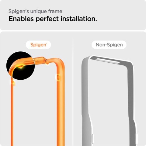 Szkło hartowane Spigen ALM Glass FC na iPhone 15 Pro - czarne 2 szt. Szkło hartowane Spigen ALM Glass FC na iPhone 15 Pro - czarne 2 szt.