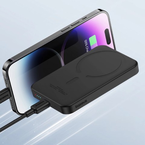 Mini powerbank Baseus 5000mAh 20W + kabel USB-C (20V/3A) - czarny Mini powerbank Baseus 5000mAh 20W + kabel USB-C (20V/3A) - czarny