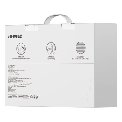 Poduszka lędźwiowa do samochodu Baseus ComfortRide - niebieska Poduszka lędźwiowa do samochodu Baseus ComfortRide - niebieska