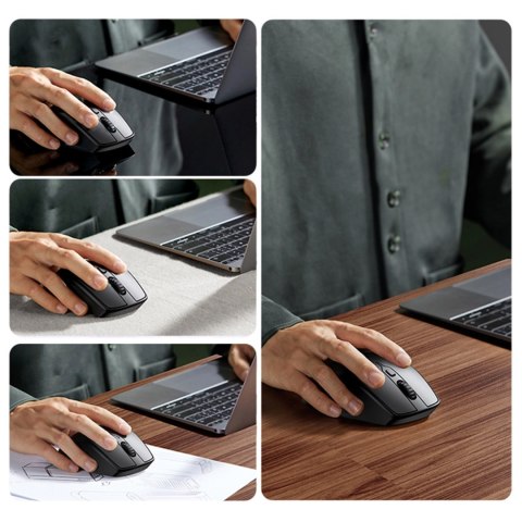 Bezprzewodowa mysz Ugreen MU101 ergonomiczna Bluetooth 2.4 GHz - niebieska Bezprzewodowa mysz Ugreen MU101 ergonomiczna Bluetooth 2.4 GHz - niebieska