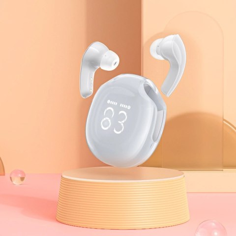 Słuchawki bezprzewodowe Acefast T9 Bluetooth 5.3 douszne - białe Słuchawki bezprzewodowe Acefast T9 Bluetooth 5.3 douszne - białe