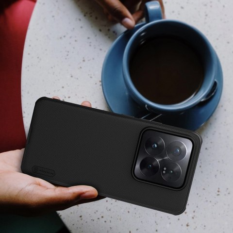 Wzmocnione etui Nillkin Super Frosted Shield Pro do Xiaomi 14 Pro - czarny Wzmocnione etui Nillkin Super Frosted Shield Pro do Xiaomi 14 Pro - czarny