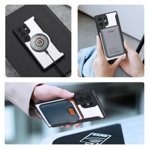 Etui Dux Ducis Skin X Pro na Samsung Galaxy S24 Ultra z MagSafe i klapką - czarne Etui Dux Ducis Skin X Pro na Samsung Galaxy S24 Ultra z MagSafe i klapką - czarne