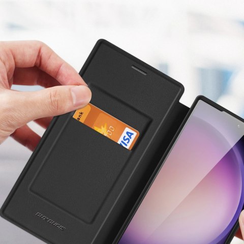 Etui Dux Ducis Skin X Pro na Samsung Galaxy S24 Ultra z MagSafe i klapką - czarne Etui Dux Ducis Skin X Pro na Samsung Galaxy S24 Ultra z MagSafe i klapką - czarne