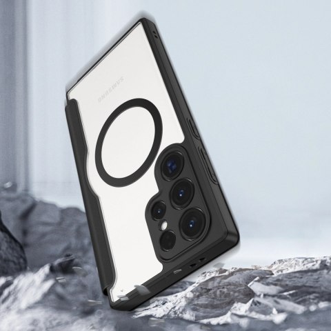 Etui Dux Ducis Skin X Pro na Samsung Galaxy S24 Ultra z MagSafe i klapką - czarne Etui Dux Ducis Skin X Pro na Samsung Galaxy S24 Ultra z MagSafe i klapką - czarne