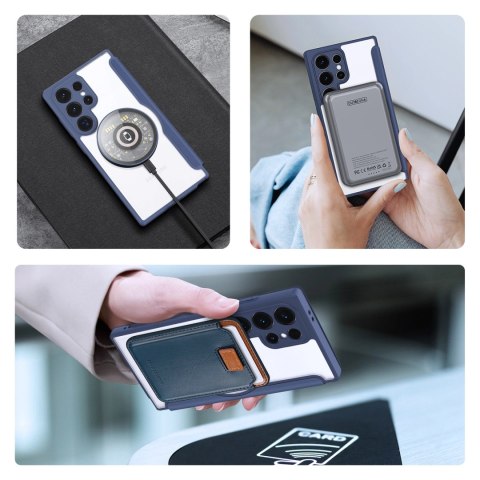 Etui Dux Ducis Skin X Pro na Samsung Galaxy S24 Ultra z MagSafe i klapką - niebieskie Etui Dux Ducis Skin X Pro na Samsung Galaxy S24 Ultra z MagSafe i klapką - niebieskie