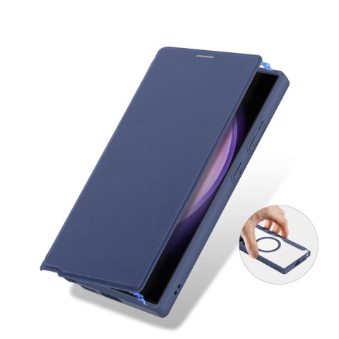 Etui Dux Ducis Skin X Pro na Samsung Galaxy S24 Ultra z MagSafe i klapką - niebieskie Etui Dux Ducis Skin X Pro na Samsung Galaxy S24 Ultra z MagSafe i klapką - niebieskie