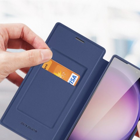 Etui Dux Ducis Skin X Pro na Samsung Galaxy S24 Ultra z MagSafe i klapką - niebieskie Etui Dux Ducis Skin X Pro na Samsung Galaxy S24 Ultra z MagSafe i klapką - niebieskie