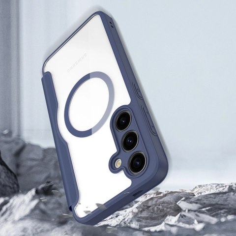 Etui Dux Ducis Skin X Pro na Samsung Galaxy S24 z MagSafe i klapką - niebieskie Etui Dux Ducis Skin X Pro na Samsung Galaxy S24 z MagSafe i klapką - niebieskie
