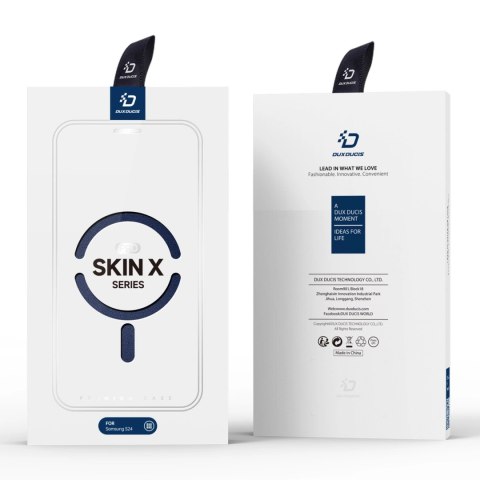 Etui Dux Ducis Skin X Pro na Samsung Galaxy S24 z MagSafe i klapką - niebieskie Etui Dux Ducis Skin X Pro na Samsung Galaxy S24 z MagSafe i klapką - niebieskie