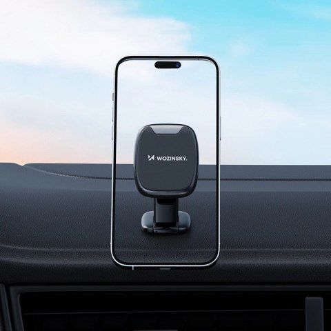 Uchwyt Wozinsky WUMTD na telefon magnetyczny na deskę rozdzielczą w samochodzie - czarny Uchwyt Wozinsky WUMTD na telefon magnetyczny na deskę rozdzielczą w samochodzie - czarny