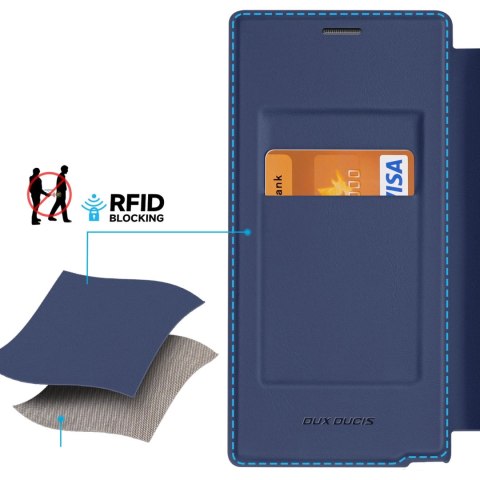 Etui Dux Ducis Skin X Pro na Samsung Galaxy S24 Ultra z MagSafe i klapką - niebieskie Etui Dux Ducis Skin X Pro na Samsung Galaxy S24 Ultra z MagSafe i klapką - niebieskie