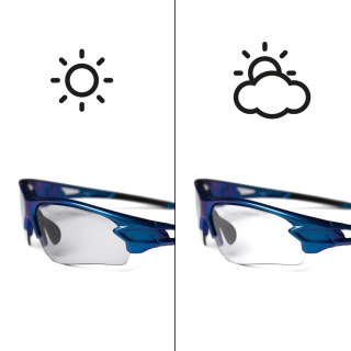Okulary rowerowe Rockbros 10069 fotochromowe UV400 - niebieskie